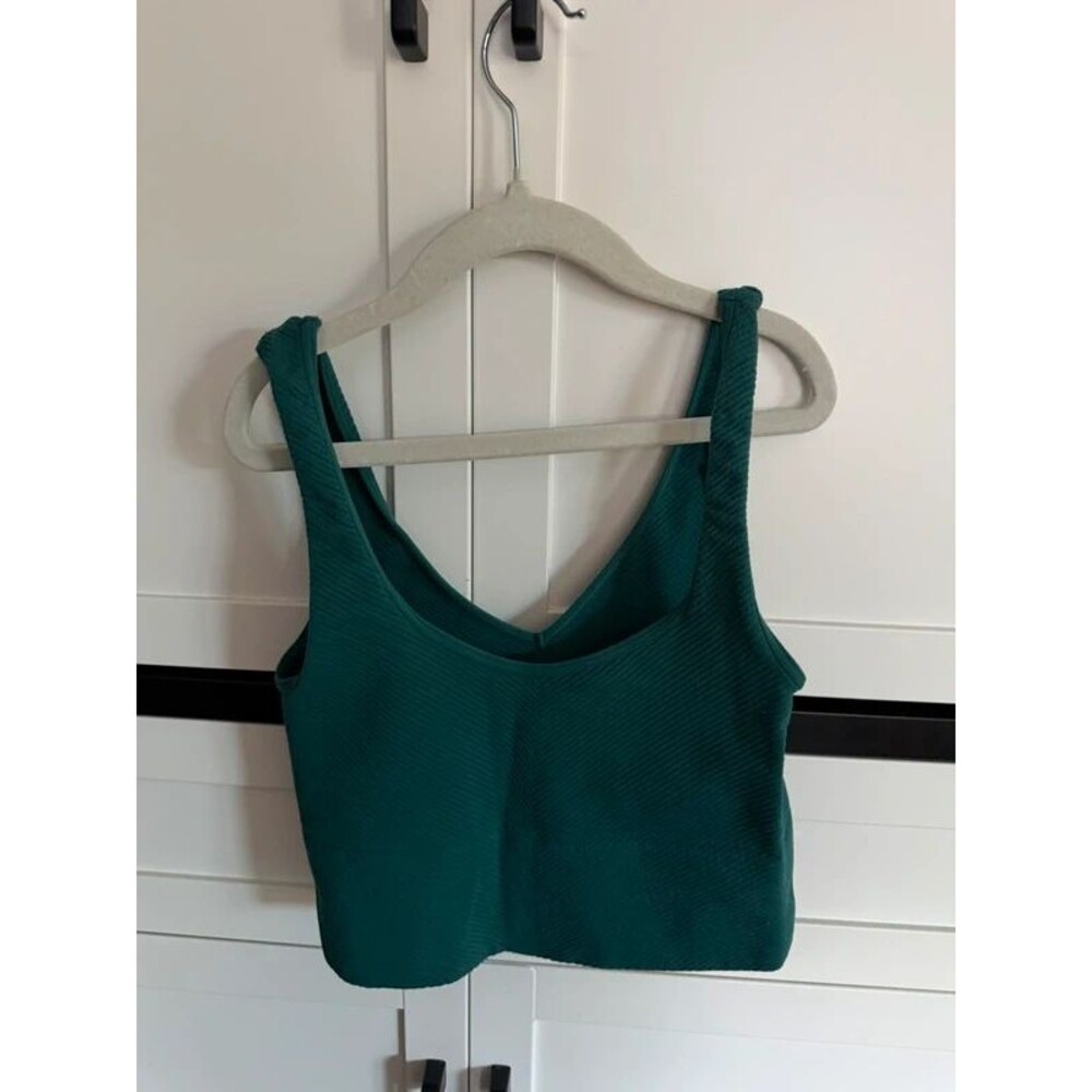 Teal Ribbed Cropped Tank Top – Tilly’s – Size XS